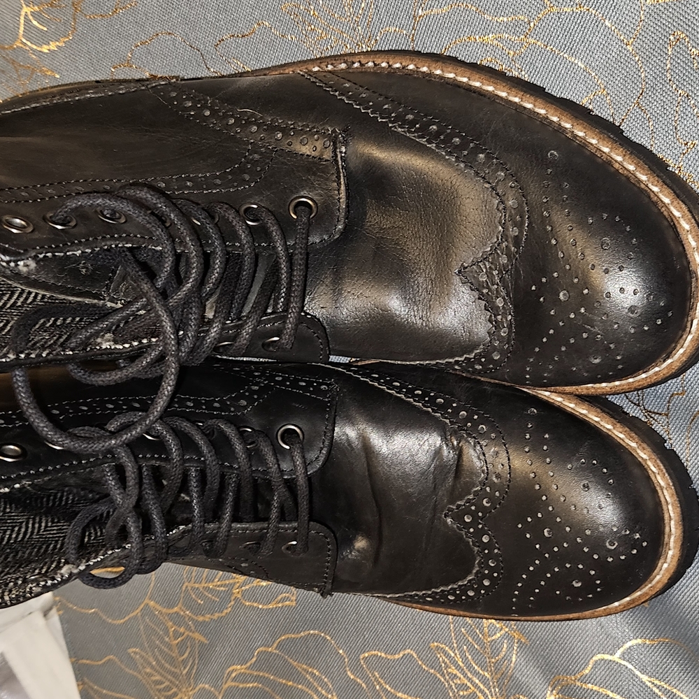 Men's Black Leather Boots